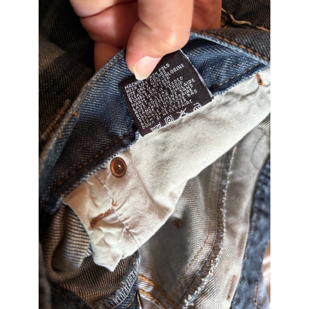 Vintage Parish Men’s Jeans Distressed Y2K Embroidered Baggy Size 40 x 33 - Picture 8 of 11